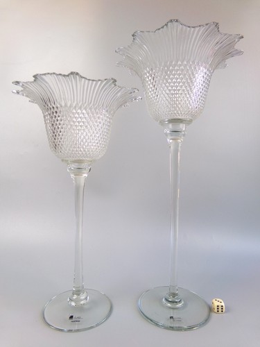 Tall glass candle - glass,