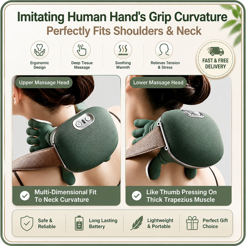 Neck shoulder massager with - neck,