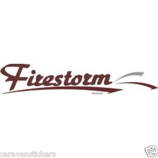 ELDDIS Firestorm - (2003)(FLAT VINYL) - Caravan Sticker Decal Graphic - SINGLE