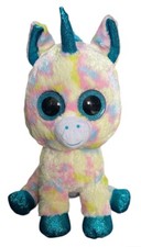 TY Beanie Boo Large XL Blitz Glitter Eye Unicorn 42cm 16.5" Multicolour Big
