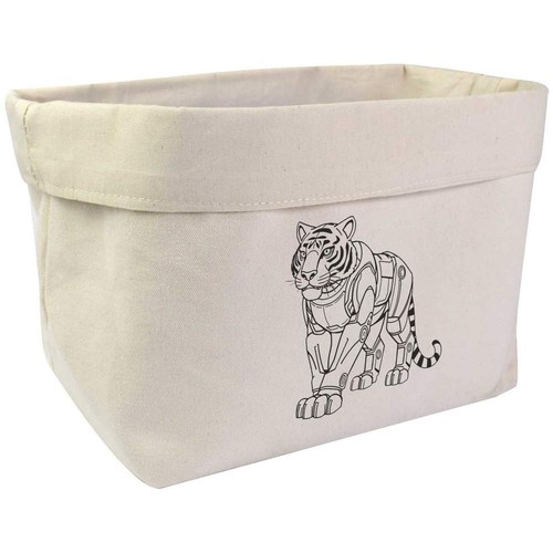 Large robot tiger canvas - large, tiger'