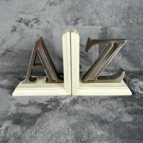 Bookends metal letters on - letters,