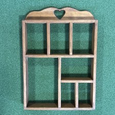 Vintage Large Wood Wall Shelf