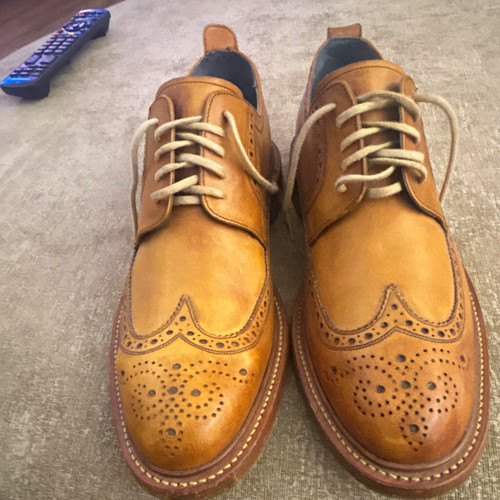 Barker men brown leather - , men's