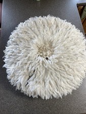 31" Cream White Juju Hat Decor