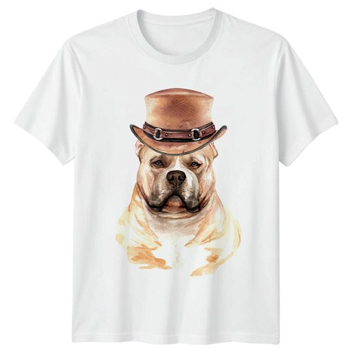 Dog wearing top hat - wearing, american