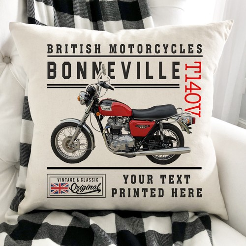 Personalised motorbike cushion - personalised,
