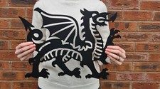 Welsh Dragon Metal Wall Plaque