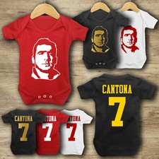 Eric Cantona 7 Baby Vest Bodysuit  Man Utd