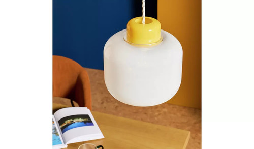 Habitat blue glass lampshade - habitat,