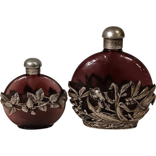 Vintage glass perfume bottle - glass,
