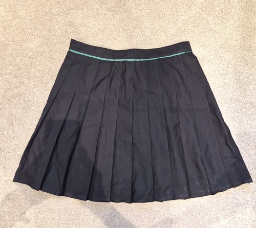 Girls black pleated school - girls,