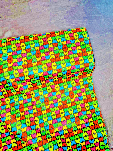 Cotton fabric butterflies - fabric,