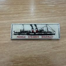 Vintage 1980s Waverley Paddle Steamer Boat Historic Ship Badge 45mm