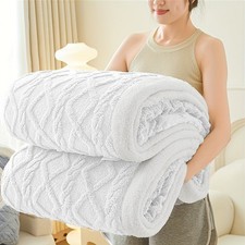 Sherpa Fleece Throw Blanket