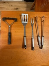 Barbeque Tools,Tongs,Spatula,Fork,Grill Grate Brush,Stainless Steel(Landmann)