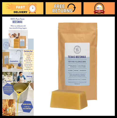 Pure texas beeswax block - pure,