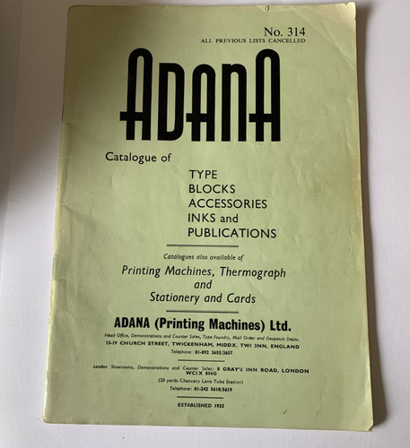 Adana catalogue 314 - catalogue,