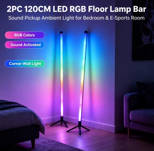 2pcs rgb floor lamp led - lamp, corner