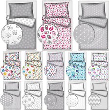 2 PIECE BABY BEDDING SET COT BED TODDLER JUNIOR BED DUVET COVER + PILLOWCASE