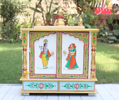 Wooden temple handmade mandir - wooden,