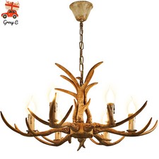 Retro Brown Antler Chandelier