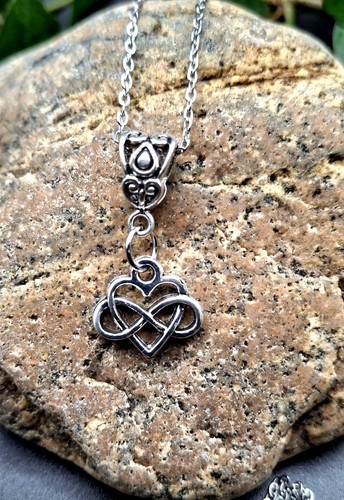 Irish celtic knot heart - heart, charm