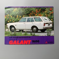 1975 Mitsubishi Colt Galant 1600 DL Estate Brochure Sales Sheet UK