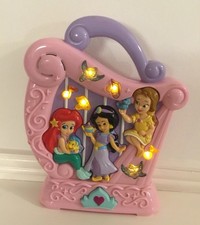 Disney Princesses Ariel Belle and Jasmine Musical Lights Sounds Harp