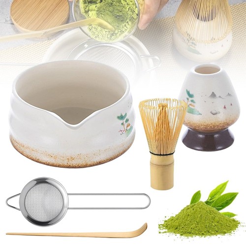 Bamboo matcha whisk set - set,