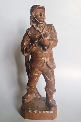 Vintage hand carved wood - hand,