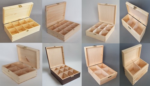 Wooden tea bags box chest - bags,