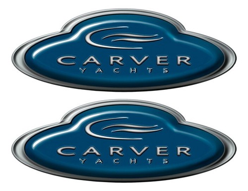 Carver boat oval sticker set - set,
