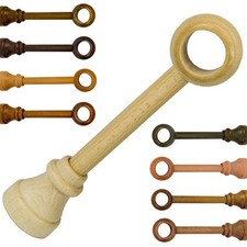 Curtain pole wooden bracket - pole,