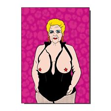 Naughty Pat Butcher Eastenders Greetings Card