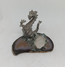 Pewter Dragon On Base with