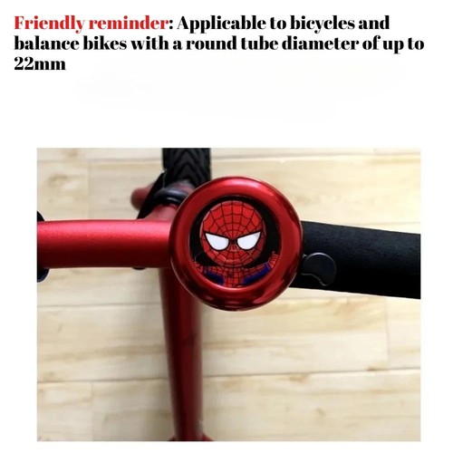 Spiderman bicycle bell kids - spiderman,