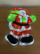 Pre-lit LED 3D Santa Father Christmas Indoor/Outdoor  Decoration