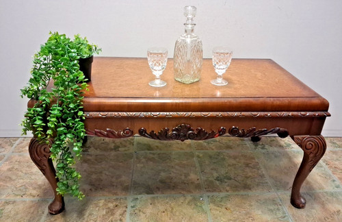 Antique burr walnut queen - burr, anne