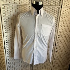 Brutus Trimfit White Small Long Sleeve Shirt Mod Skinhead Northern Soul