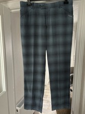 Stromberg Benamor Golf Trousers 36R Optic Blue/Black check - Very Classy