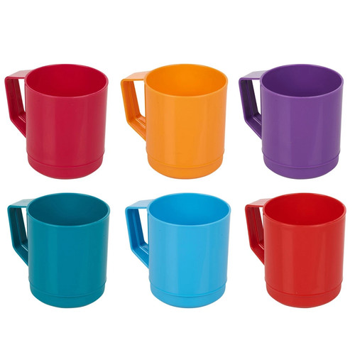 6pc mugs set colorful tumbler - set,