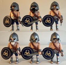 Playmobil 6 Custom Greek Soldiers Custom shields & 3D Printed Swords Romans