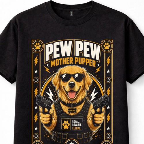 Pew mother pupper - pew, funny