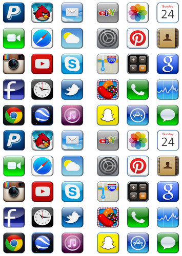 Ipad iphone icons - 60,