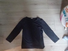 MASSIMO DUTTI BASIC NAVY TOP