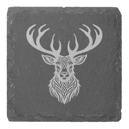 Celtic stag slate - x, stag'