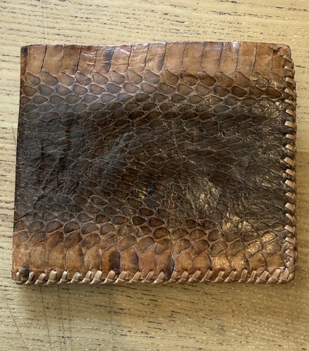 Vintage snakeskin leather tan - snakeskin,