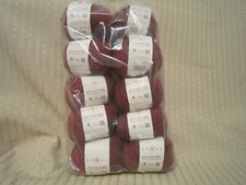 10 x 50g - Rowan Pure Wool 4Ply - Claret - Shade 0466 - Lot 911