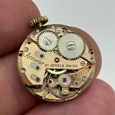 19.7mm Accurist AS 1156 A Schild Manual Wind Swiss Watch Movement PARTS SPARES